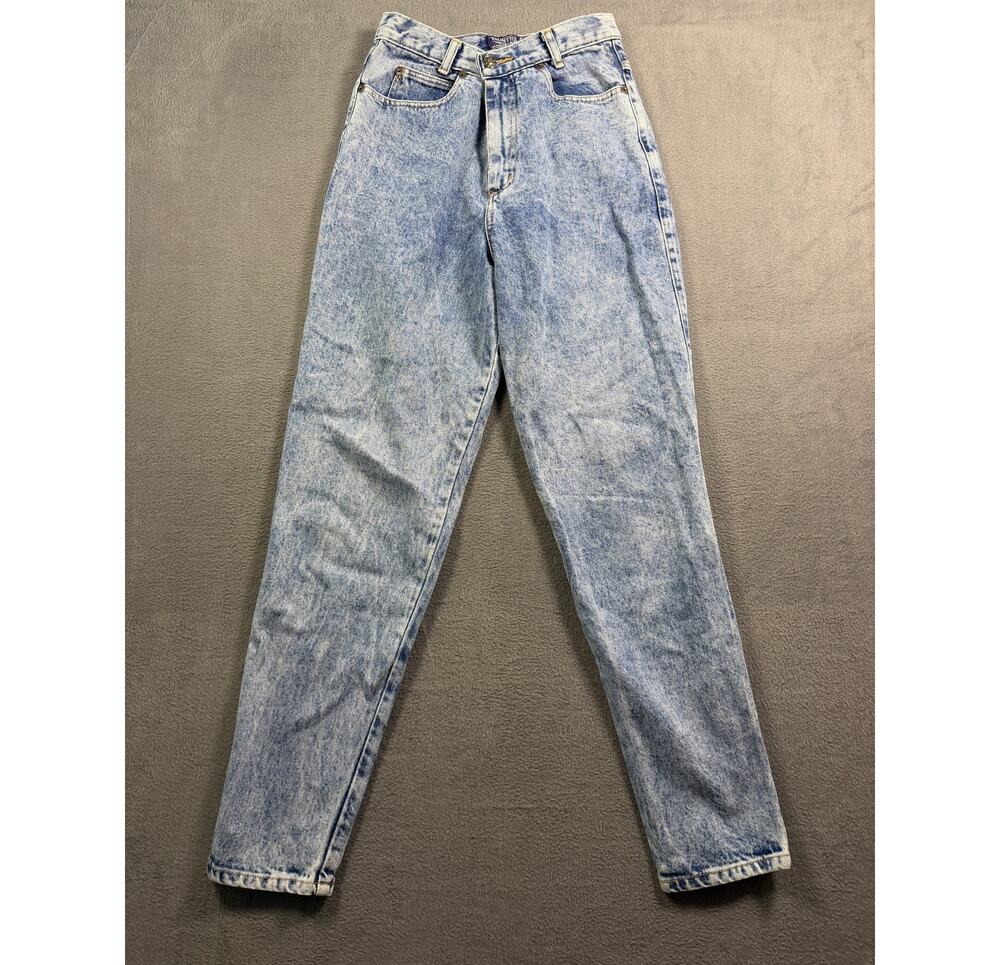 Vintage Palmettos High Rise Acid Wash Tapered Leg Mom Denim Jeans Size Unknown